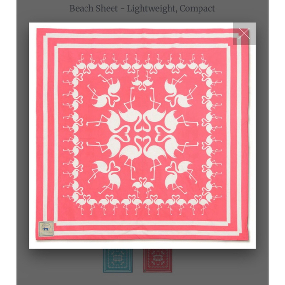 Beach Road Beach Sheet One Size Pink Flamingo Print - Picture 1 of 4